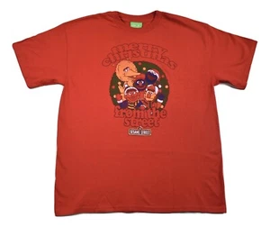 Sesame Street Mens Merry Christmas From The Street Shirt New XL, 2XL - Picture 1 of 1