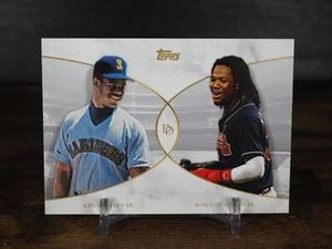 2021 Topps Dynamic Duals #1 Ken Griffey Jr. Ronald Acuna Jr. Mariners Braves - Bild 1 von 2