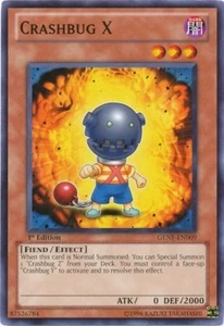 3X Crashbug X GENF-EN009 / 1A EDICIÓN / ¡COMO NUEVO! / YU-GI-OH - Imagen 1 de 1