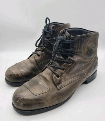 Botas masculinas de couro marrom Oscar by Alpinestars Twin Drystar motocicleta EUA 13 - Imagem 1 de 4