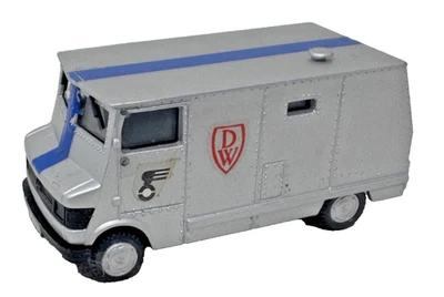 Preiser 1126 H0 Mercedes-​​​Benz T2 Geldtransporter silber - blau H0 HO 1:87 - Bild 1 von 4