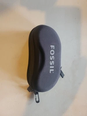 Estuche para gafas de sol FOSSIL negro duro nailon cremallera - LEER - necesita un deslizador de oreja Foto 1 de 4