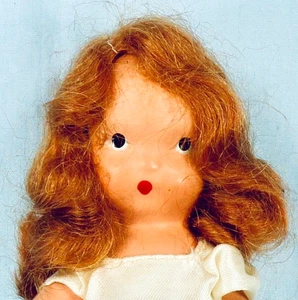 Nancy Ann Storybook Doll Summer #91 Bisque 5.5in NASD Red Hair Seasons Vintage - Picture 1 of 6