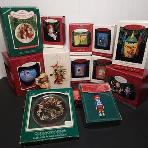 Vintage Hallmark Ornament Lot (13pc) In Boxes Peanuts, Collector Series, 1985  - Picture 1 of 19
