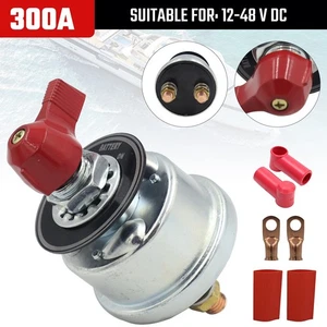 300A 12V High Current Master Battery Disconnect Switch Heavy Duty Power Cut Off - Picture 1 of 15