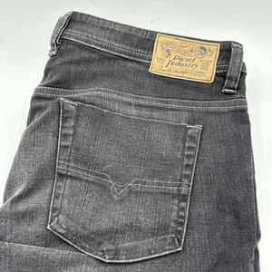 Diesel Viker 36 (40 x 31) grau/schwarz Button Fly Regular Straight Jeans ORUS3 - Bild 1 von 14