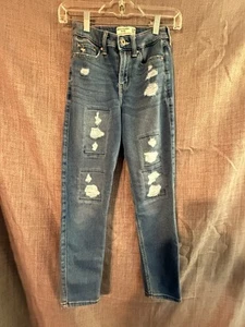 Abercrombie & Fitch Kids Girls 11/12 High-Rise Girlfriend Jean Denim . - Picture 1 of 15