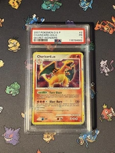 Cartas Pokémon Charizard 3/132 Holo Raras Maravillas Secretas - PSA 1 POBRE HOLO SANGRADO - Imagen 1 de 3