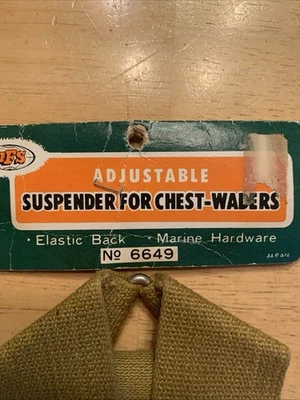 WFS Adjustable Suspender For Chest-Waders Marine Hardware No 6649 Made In Japan - Image 1 of 4