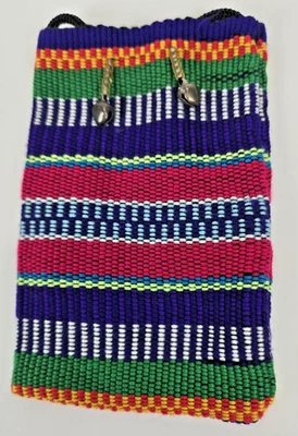 De Colección Tejido a Mano Tailandés Tejido Algodón Bolsa/Étnico Tribal Cartera 5"x3.25" Foto 1 de 4