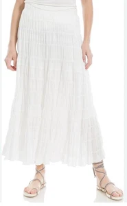 Maxi Falda Max Studio Boho Texturizada Talla XL Playa Vacaciones Resort Festival Costa - Imagen 1 de 8