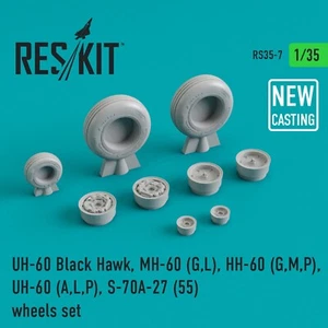 Juego de ruedas UH-60 "Black Hawk"/MH-60 (ponderadas) escala 1:35 ResKit RS35-0007 - Imagen 1 de 2