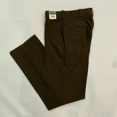 TACT SQUAD Uniform Pants Men's 33x38 Brown At Ease Waistband Polyester Work Pant - Image 1 of 2