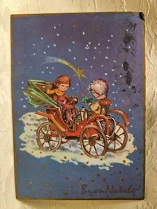Cartolina  Buon Natale Bimbi su Automobile   Ref. 7205 - 10/50 1968 AR646 * - Picture 1 of 2