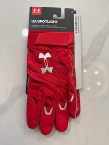 Under Armour Spotlight Ultra GG Football Gloves Red Size XL MSRP $45.00 - Picture 1 of 3
