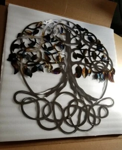 large Metal wall art Tree of Life 30" Wall Art Hanging Sculptures plasma cut  - Picture 1 of 2