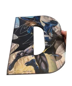 DC Comics Bat Man Superhero Letter D 3D Sign Home Decoration Wall Decor - Picture 1 of 5