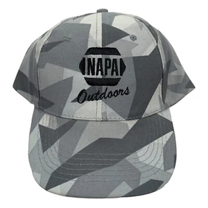 Cappello Vintage Napa Outdoors Napa Know How Grigio Nero Mimetico Regolabile Strapback Hat - Foto 1 di 7