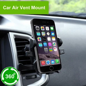 360° Car Mount Holder Stand Air Vent Cradle For iPhone Mobile Cell Phone GPS - Picture 1 of 12