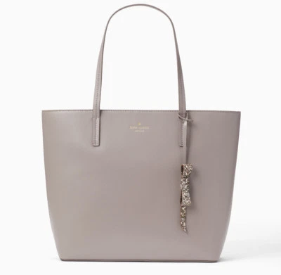 Bolso de Mano R Kate Spade Karla Cityscape Gris Cuero Liso Seton Drive WKRU5670 NUEVO CON ETIQUETAS Foto 1 de 4