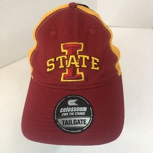Iowa State Cyclones Hat Colosseum Athletics Red Snap Back Men's Cap New!