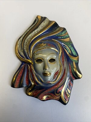 Máscara cerámica decorativa de colección Foto 1 de 4