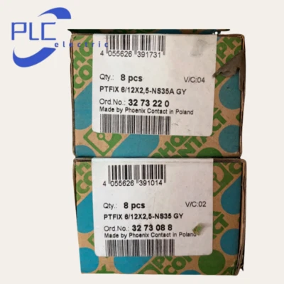3273154 1PCS NEW PTFIX 12X2.5-NS35A GY Phoenix Wiring Board 690V 24A Gray - Image 1 of 2