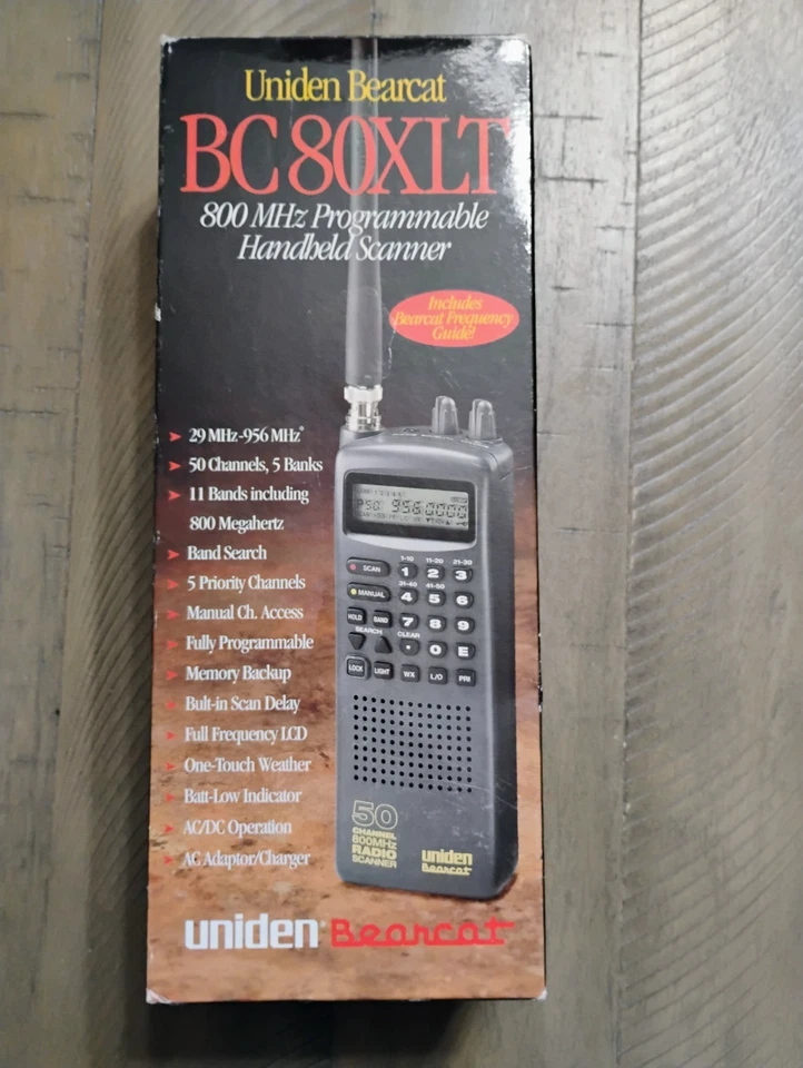 Uniden Bearcat BC80XLT Handheld Scanner 50 Channels / 5 Banks - Image 1 of 1