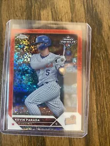 2023 Topps Pro Debut Kevin Parada RC Red Refractor 1/5 METS #1 Pick 👁️💎⭐️🔥SSp - Picture 1 of 5