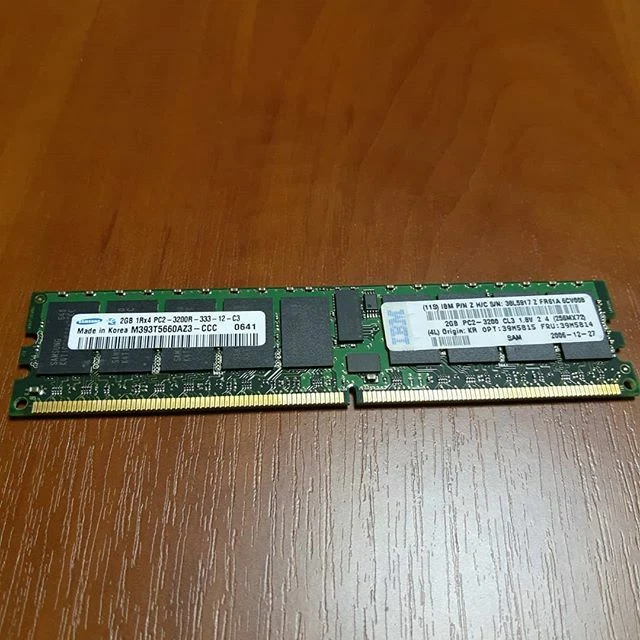 ddr2 2gb pc2-3200r-333-12-c3 Samsung m393t5660az3-ccc - Image 1 of 1