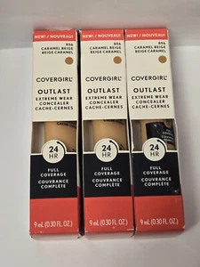 NEU 3er Pack Covergirl Outlast Extreme Wear Concealer 24h Full Cov856 Caramel Beige - Bild 1 von 2
