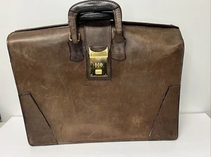 Gürtel Leder Aktentasche Vintage Presto Made USA 18x 13 - Bild 1 von 16