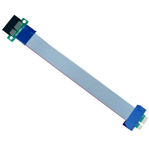 20cm PCI-E PCI-Express 1X Slot Riser Flexible Ribbon Extender Verlängerung #906 - Bild 1 von 4