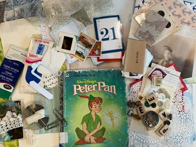 Little Golden Book Disney Peter Pan Junk Journal Starter Kit READ Lots Of Fun - Image 1 of 4