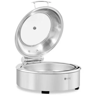 Scaldavivande Chafing Dish rotondo con oblò 5,5 L - Immagine 1 di 4