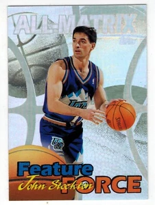 JOHN STOCKTON 1999-00 Topps ALL-MATRIX Insert #AM10 - Picture 1 of 2