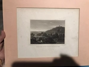 Monte Video la residencia de D.Wadsworth, fuera de Hartford, CT, 1832, pub. Londres - Imagen 1 de 7