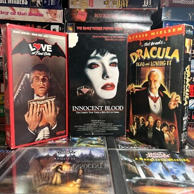 Vampire Comedy VHS Lot Love at First Bite Innocent Blood Dracula Dead and Loving - Image 1 of 4