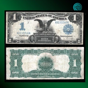 CA 1899 $1 One Dollar Silver Certificate, Black Eagle, Very Fine, 93346 - Picture 1 of 1