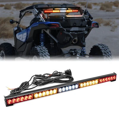 30" LED Light Bar Chase For Polaris RZR Can-AM UTV Off Road Reverse Strobe RYWYR - Image 1 of 4