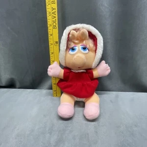 Baby Miss Piggy Muppets Babies Plush Jim Henson 1987 Vintage Smoke Free - Picture 1 of 23
