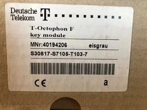Telekom Octophon F Keymodul Eisgrau/weiß Rechnung Mwst. Top - Picture 1 of 2
