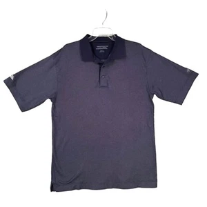 Cutter and Buck Mens Large Polo Casual Short Sleeve Blue CB Drytec Smuckers - Picture 1 of 7