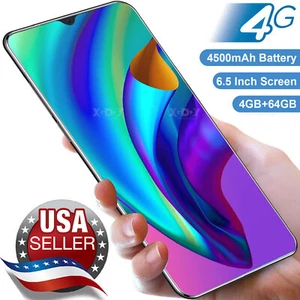 2024 New Android Factory Unlocked Cell Phone Cheap Smartphone Quad Core 4G 2 SIM - Picture 1 of 58