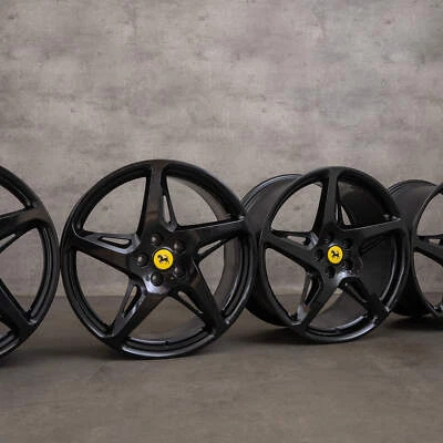 Cerchi originali Ferrari 458 Spider 20 pollici 262892 262893 nero satinato - Immagine 1 di 4