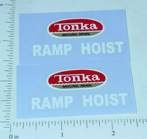 Pair Tonka Ramp Hoist Rollback Truck Stickers TK-009 - Picture 1 of 1
