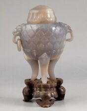 Chinese Agate Incense Burner Qing Dynasty 