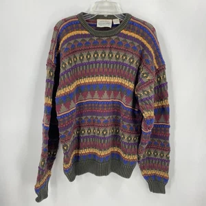 Britches Great Outdoors Fair Isle Pullover 90s Vintage Multicolor Baumwolle Heavy XL - Bild 1 von 4