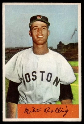 1954 Bowman Milt Bolling #130 Boston Red Sox - Image 1 of 2