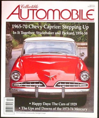 COLLECTIBLE AUTOMOBILE   October 2015 - Image 1 of 2